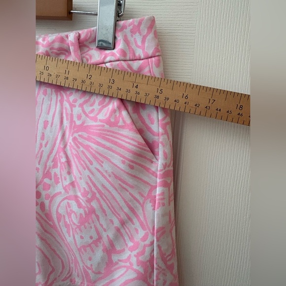 Lilly Pulitzer Jayne knit pelican pink Sea cup shorts size 0 fit larger - Picture 6 of 12